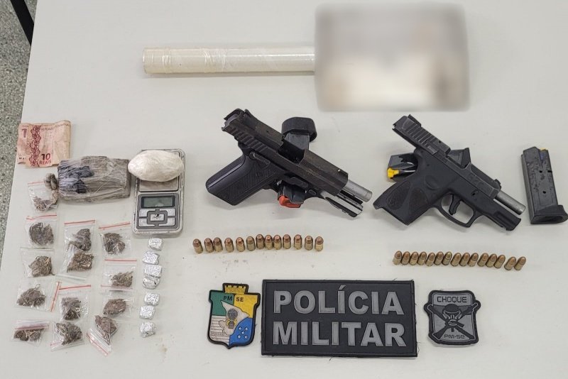 PM prende suspeitos de integrar grupos criminosos no Bairro Santa Maria