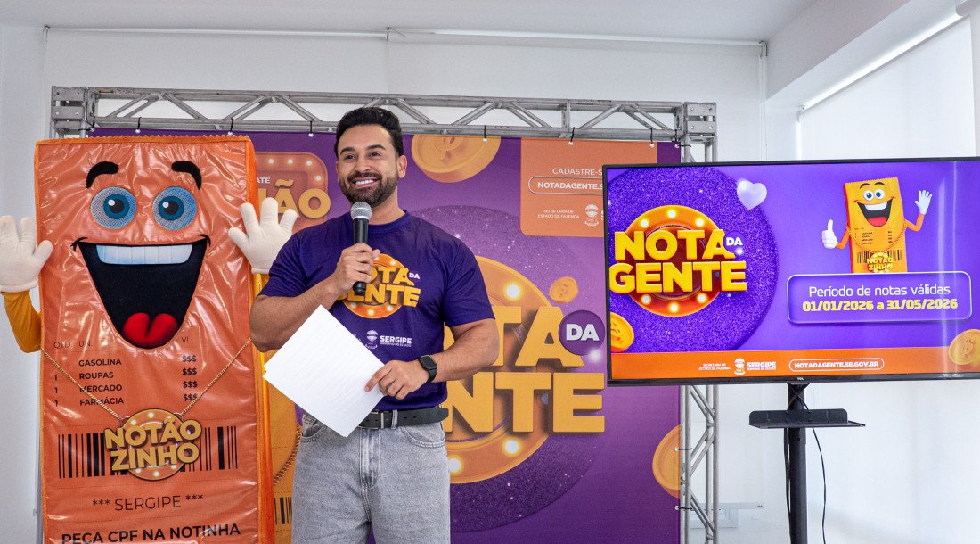 Sorteio do Nota da Gente será realizado no próximo dia 9 de junho