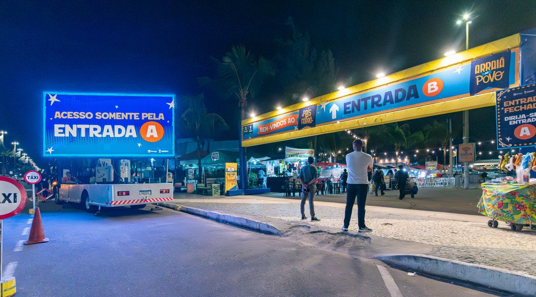 Arraiá do Povo mantém esquema especial de acesso nesta quarta-feira