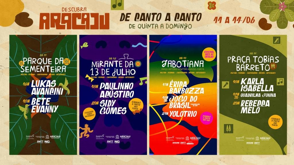 Descubra Aracaju movimenta capital com programação cultural em quatro regiões