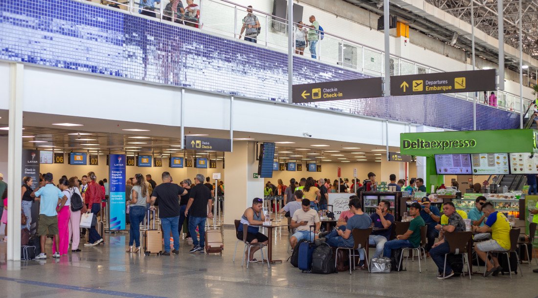 Aeroporto registra aumento no fluxo de passageiros em maio e expansão do turismo
