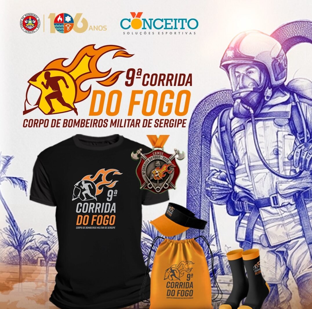 9ª Corrida do Fogo abre inscrições para provas de 2,5 km, 5 km e 10 km