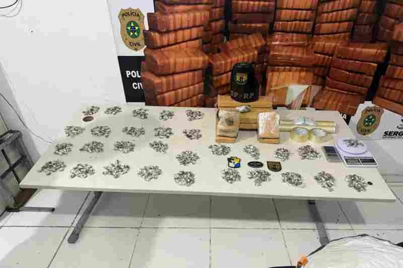 POLICIA MILITAR APREENDE MAIS DE 9 QUILOS DE DROGAS E RESGATA MULHER EM CÁRCERE PRIVADO EM ARACAJU