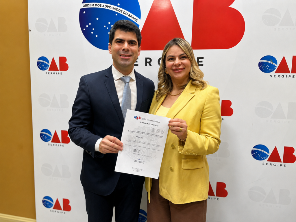 VICE-PRESIDENTE EDÊNIA MENDONÇA ASSUME INTERINAMENTE A PRESIDÊNCIA DA OAB DO ESTADO DE SERGIPE