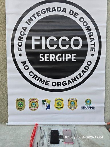 FICCO/SE combate atuação de grupo criminoso no sistema prisional de Sergipe e apreende celulares