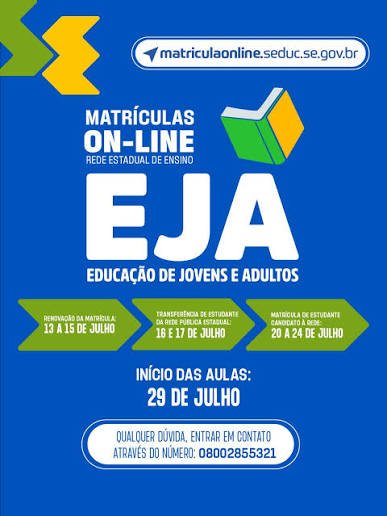 Inscrições para cursos técnicos e matrículas da EJA da rede estadual começam na segunda