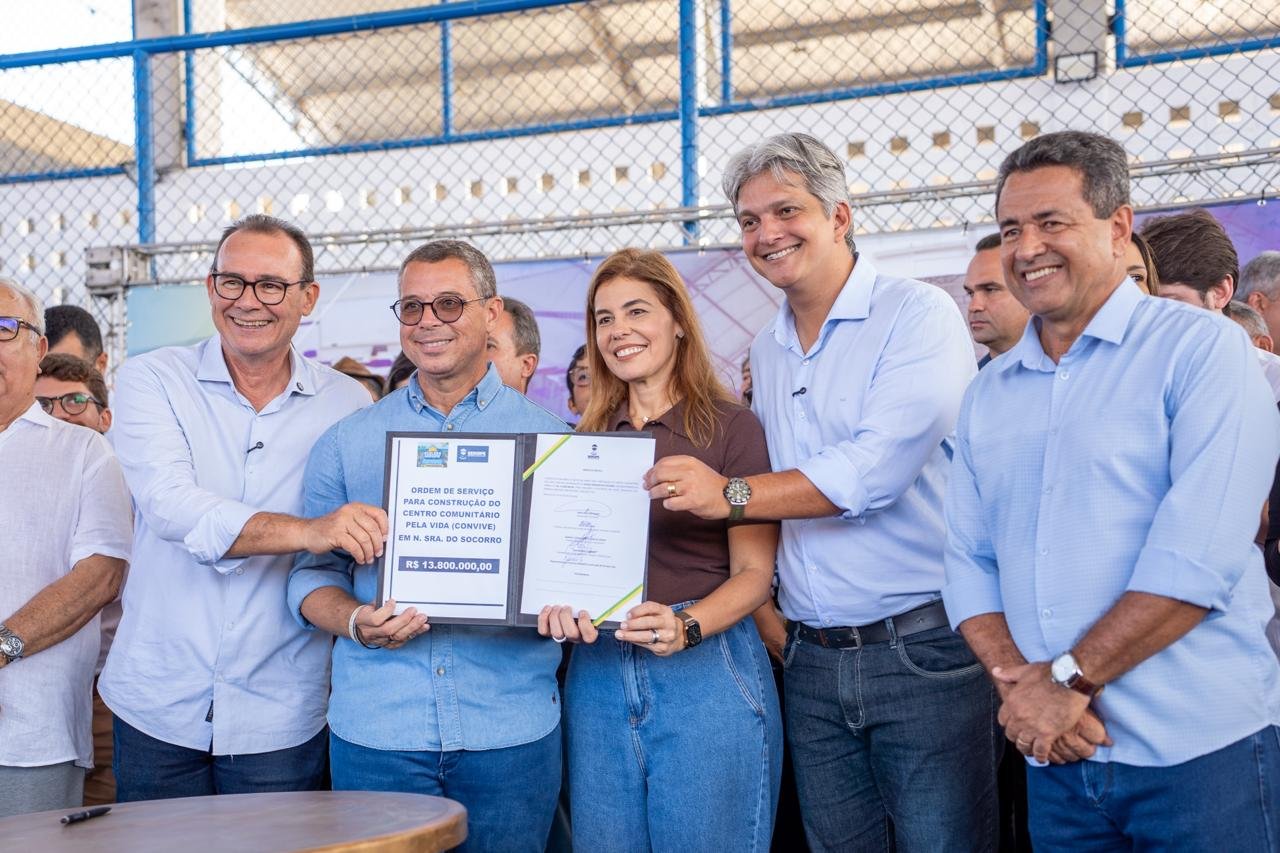 Governador Fábio e prefeito Samuel anunciam mais de R$ 50 mi em obras para Nossa Senhora do Socorro