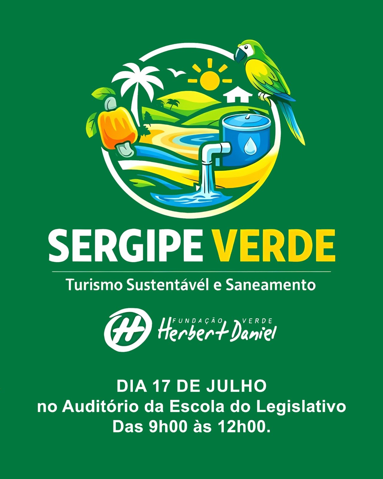 Sergipe Verde reúne especialistas para debater turismo sustentável, saneamento e o futuro do estado