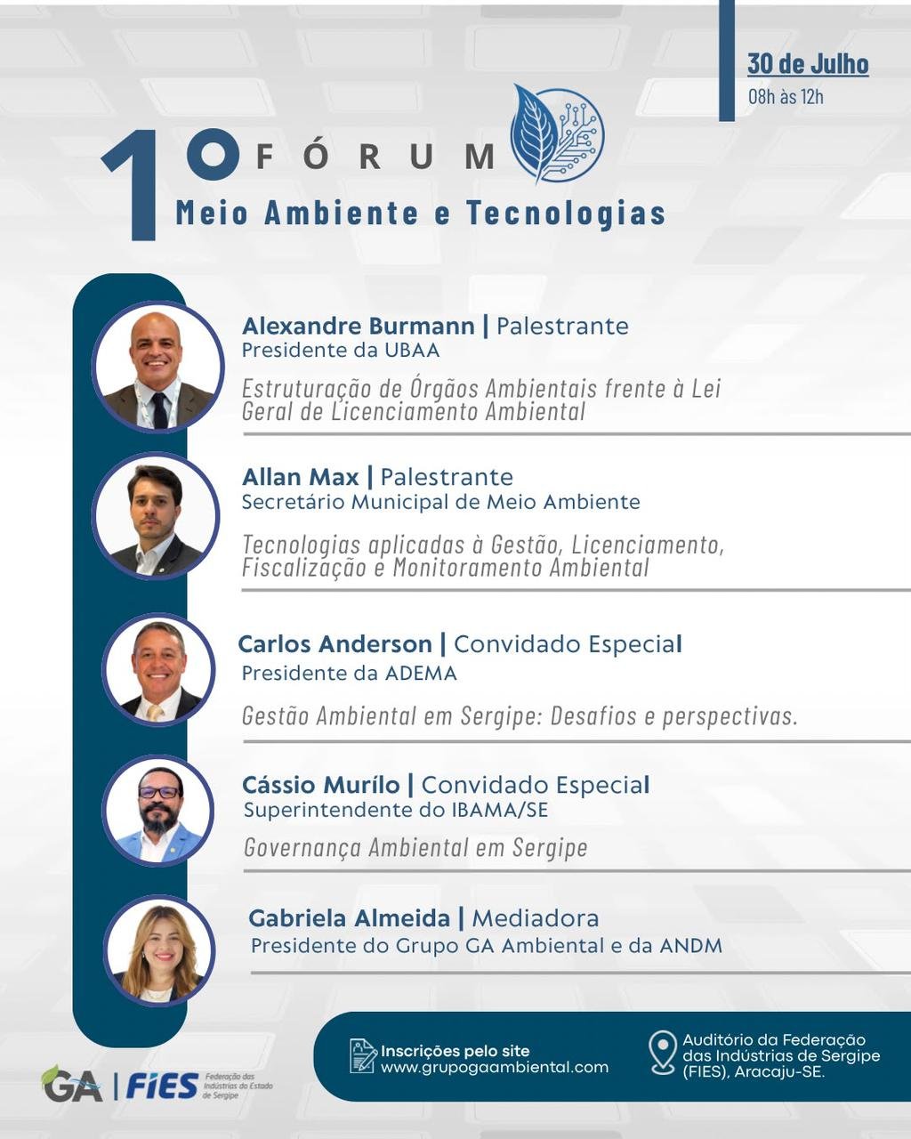 FMA abre inscrições para discutir o futuro da gestão ambiental  na era da transformação digital