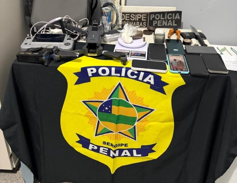 DOIS SUSPEITOS SÃO PRESOS AO TENTAR ENVIAR DROGAS E CELULARES POR DRONE PARA PRESÍDIO EM TOBIAS BARRETO