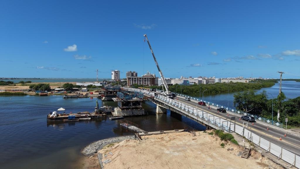 Obra da Ponte Godofredo Diniz avança para nova etapa e terá Pare e Siga a partir desta quinta