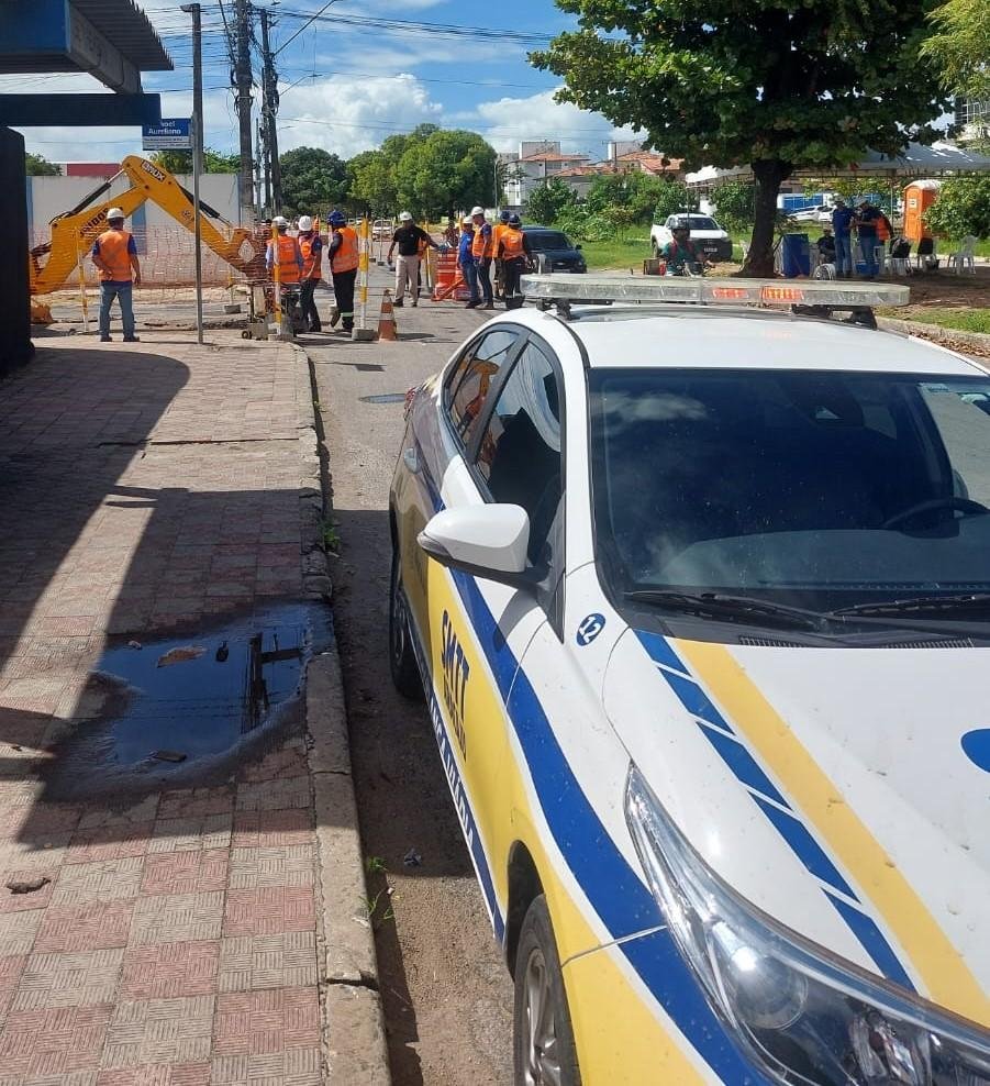 SMTT informa interdição temporária na Avenida Maranhão para avanço de obra da Iguá a partir da próxima  quinta-feira, dia 23, em Aracaju