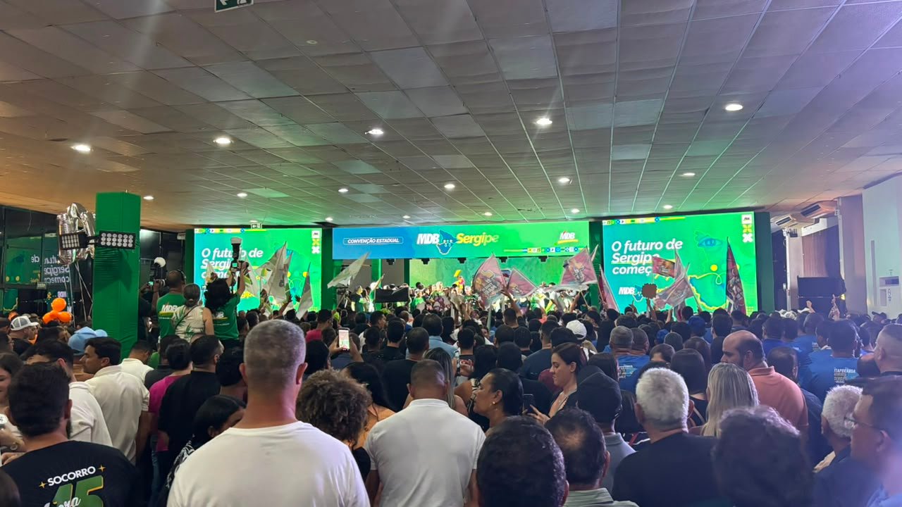 MDB realiza convenção, oficializou Alessandro Vieira à reeleição e apoio a Fábio Mitidieri ao governo de SE