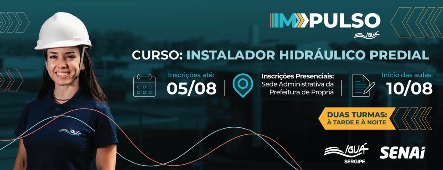 Iguá abre inscrições para 2ª edição do curso gratuito de Instalador Hidráulico Predial