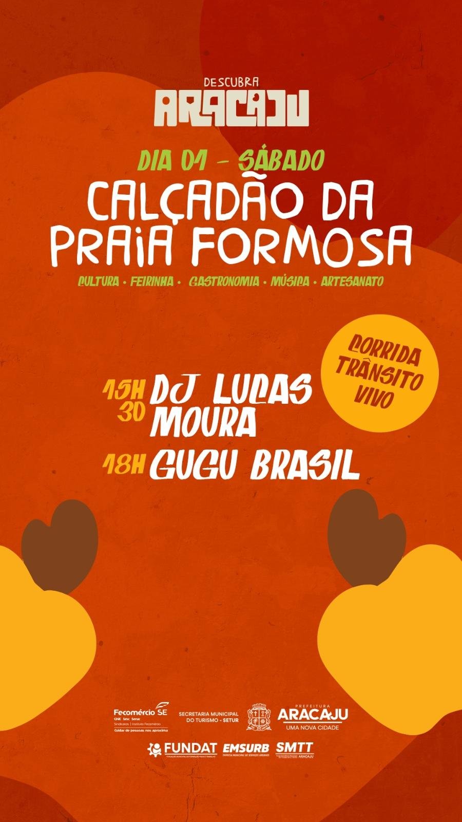 PREFEITURA LEVA PROGRAMAÇÃO GRATUITA DO “DESCUBRA ARACAJU” A DIFERENTES REGIÕES DA CAPITAL; CONFIRA