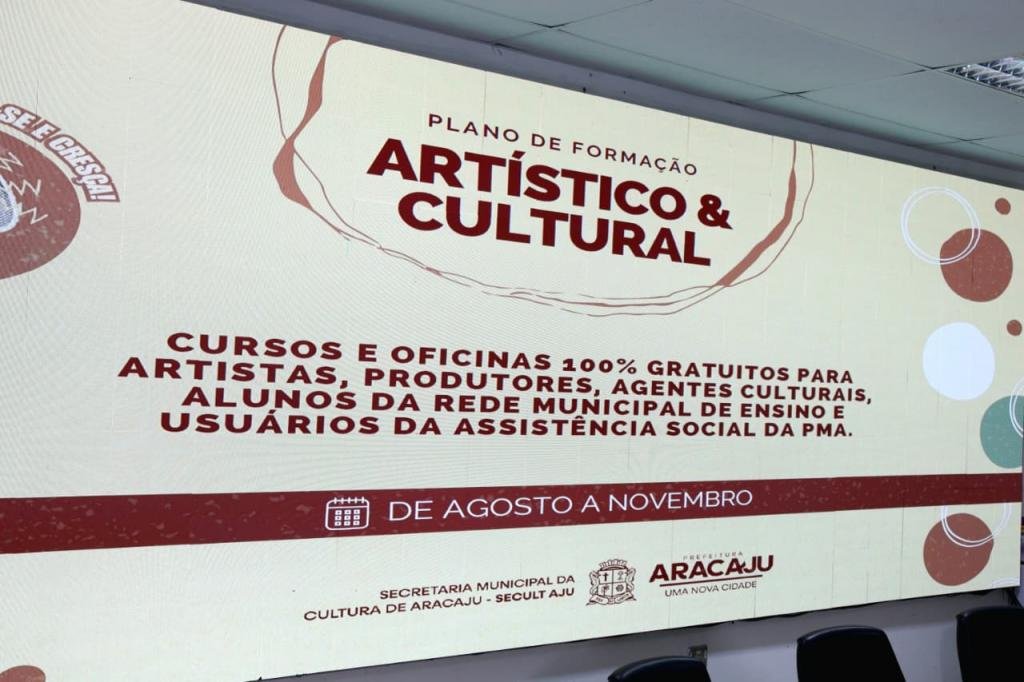 PREFEITURA ABRE O PLANO DE FORMAÇÃO ARTÍSTICO COM CURSO SOBRE PROJETOS CULTURAIS; CONFIRA A PROGRAMAÇÃO
