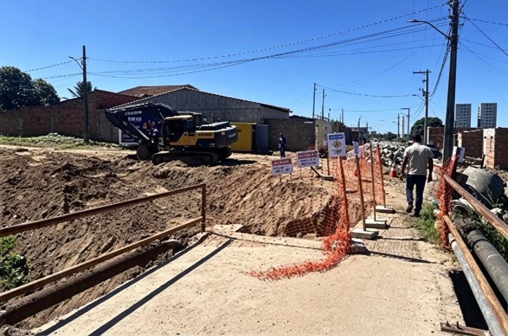 Prefeitura interdita temporariamente a ponte no bairro Santa Maria