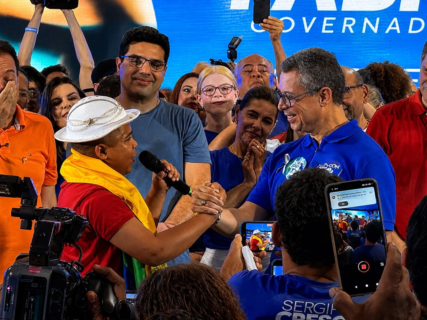 Poeta Pedro Gustavo de Amparo do São Francisco encanta o público na convenção do PSD Sergipe