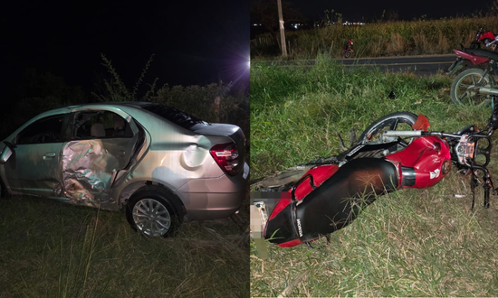 MULHER MORRE APÓS COLISÃO ENVOLVENDO CARRO E MOTOCICLETA NA RODOVIA SE-170, EM CAMPO DO BRITO