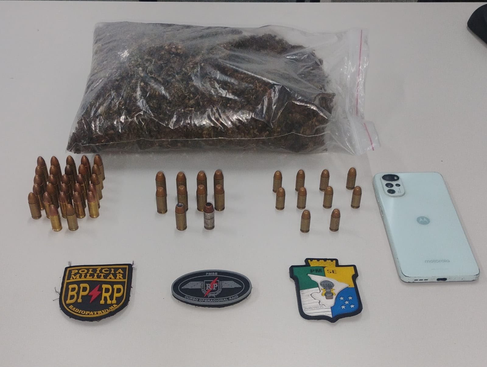 PM prende suspeito por tráfico de drogas e apreende 47 munições em Aracaju