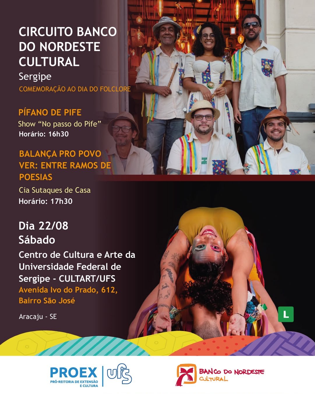 BNB Cultural promove espetáculos de dança e show de pífano na região central