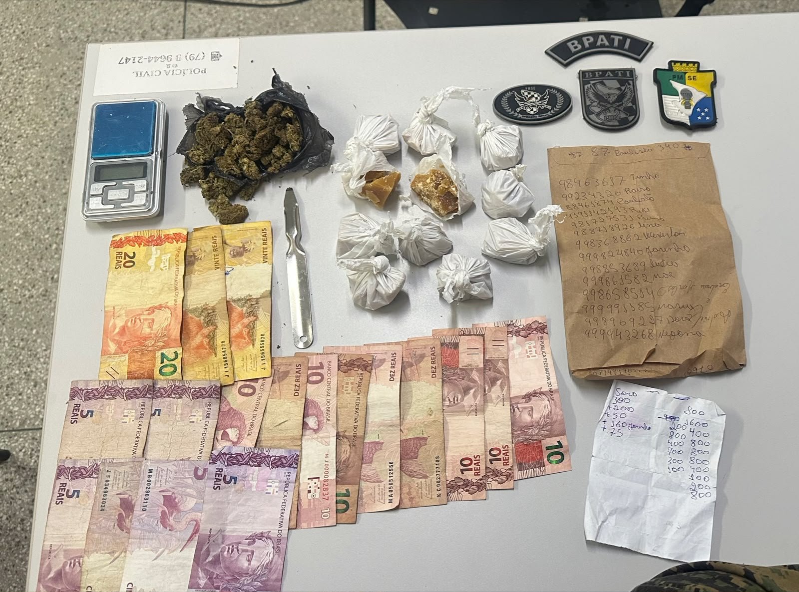 PMs prendem três mulheres e apreendem drogas em ações nos municípios de Pirambu e Itabaianinha