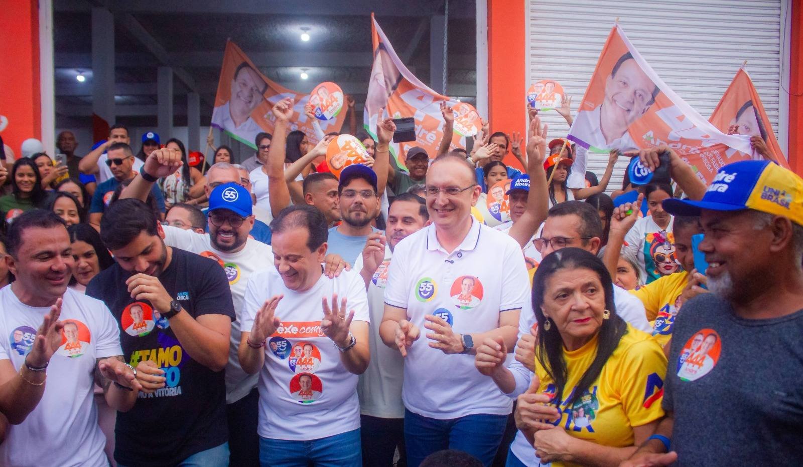 Fábio Henrique fortalece aliança com governador Fábio e André Moura