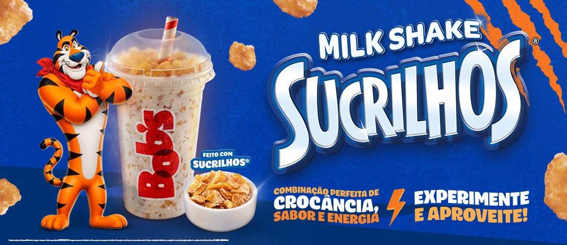 Bob’s e Sucrilhos® unem cremosidade e crocância em novo Milk Shake