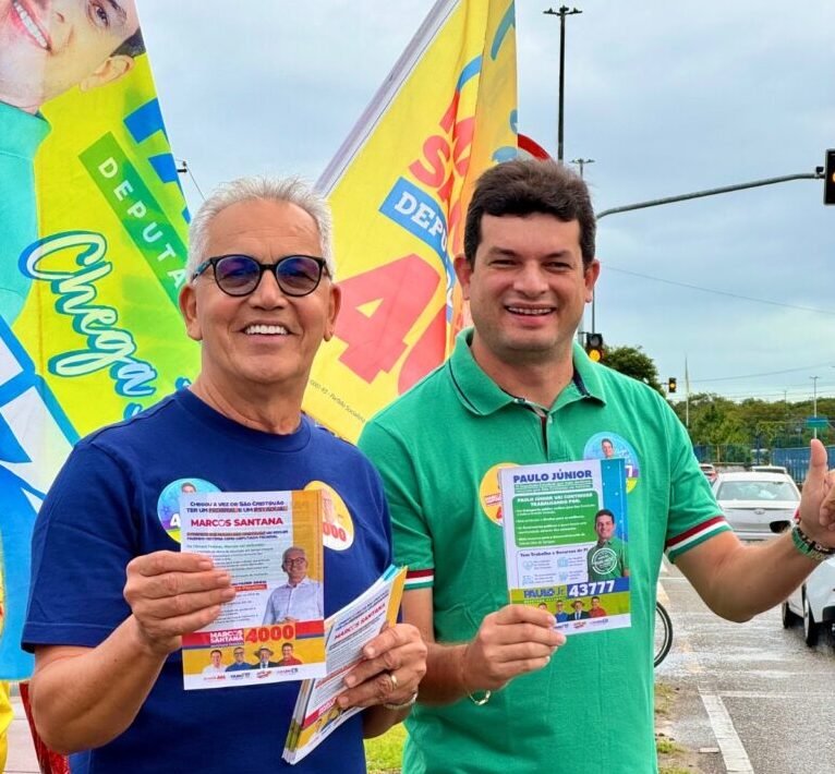 PAULO JÚNIOR E MARCOS SANTANA CUMPREM AGENDA EM SÃO CRISTÓVÃO E CELEBRAM RESULTADO HISTÓRICO DA CIDADE