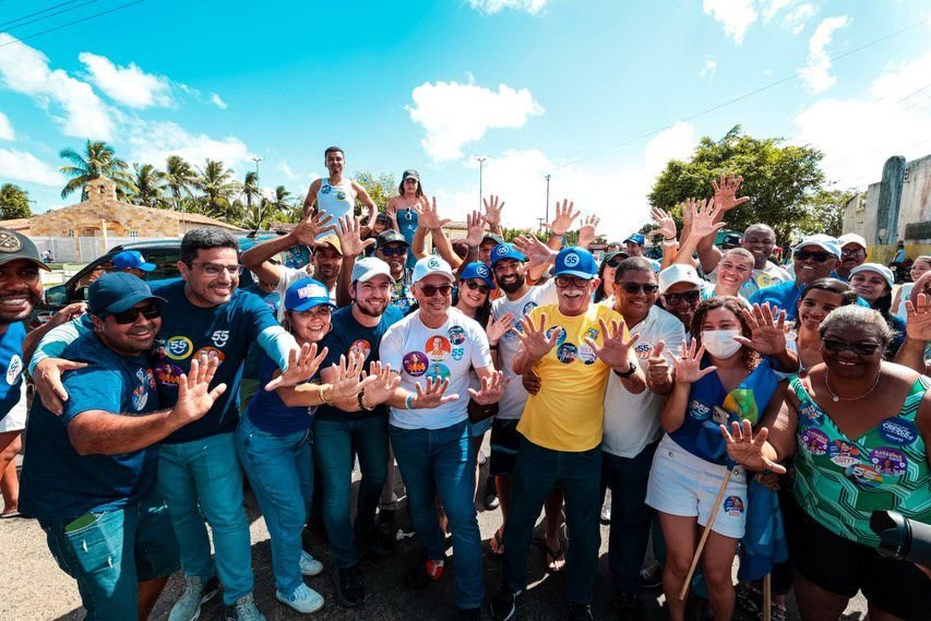 Jorginho Araujo leva o 55777 por seis cidades e prestigia Festa das Cores em Indiaroba