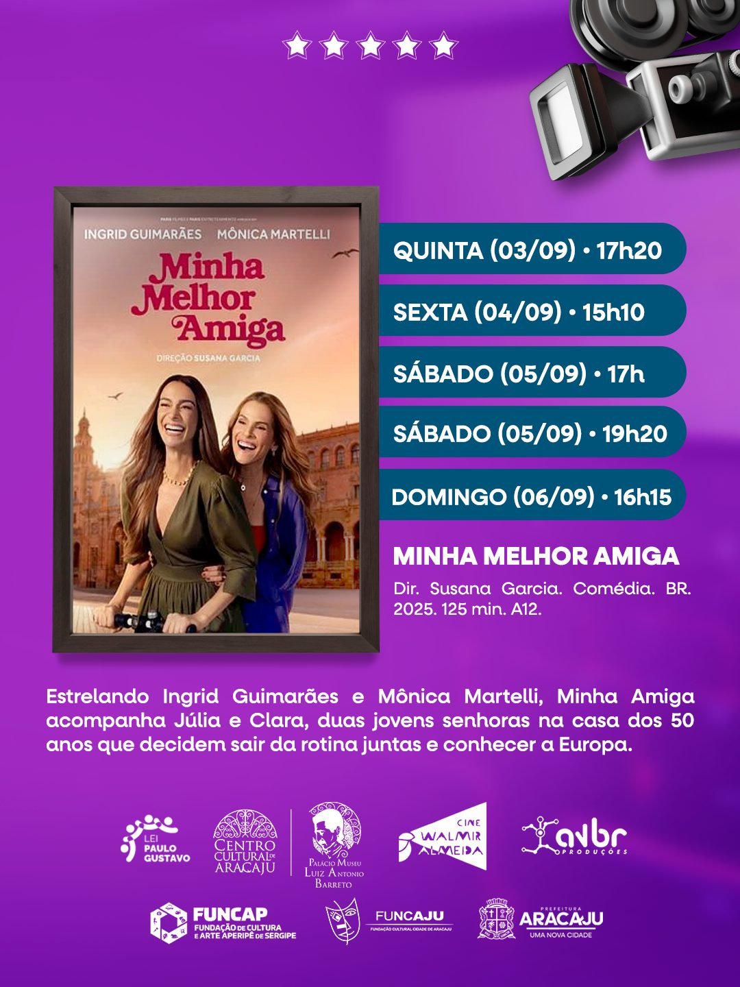 Cinema Walmir Almeida recebe estreias nacionais na programação desta semana