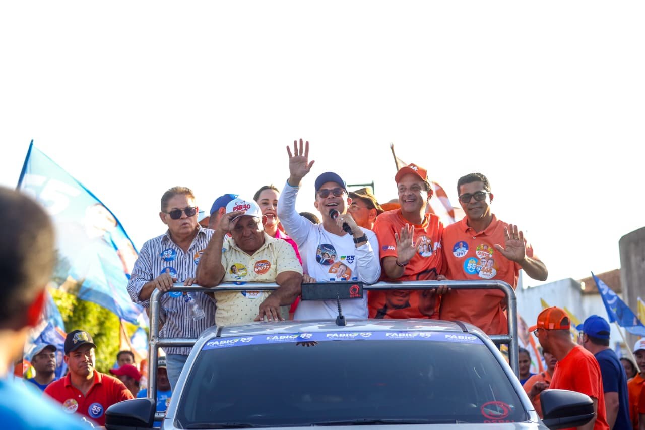 PINHÃO RECEBE A CARREATA COM O APOIO AO TIME DE FÁBIO MITIDIERI, JEFERSON ANDRADE E ANDRÉ MOURA