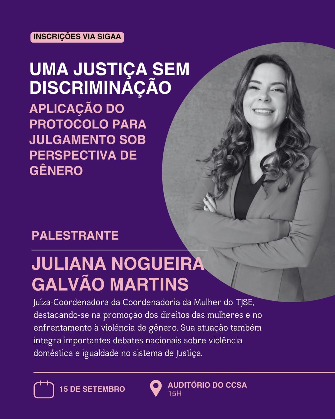 Evento na UFS debate protocolo do CNJ para uma Justiça sem discriminação