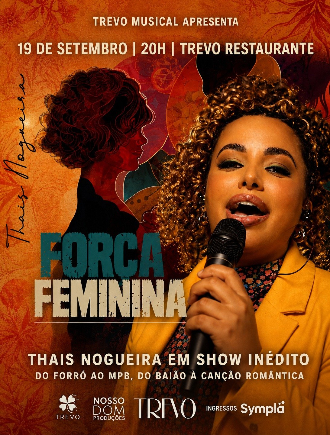 Thaís Nogueira chega a Aracaju com o show “Força Feminina” pelo projeto Trevo Musical