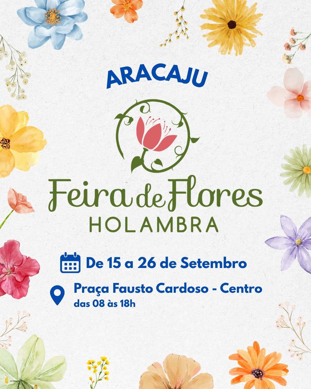 Feira de Flores de Holambra movimenta Aracaju com mais de 200 espécies